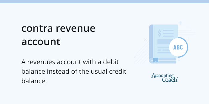 contra revenue account definition