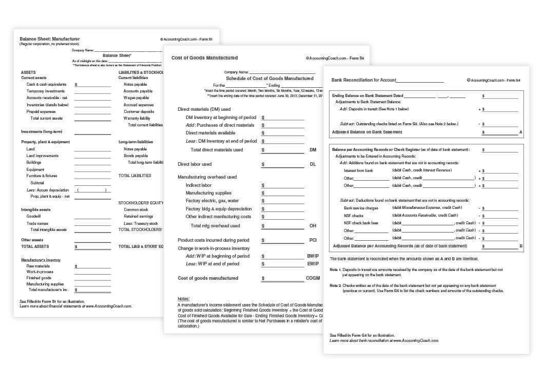 Chart Of Accounts Complete List Pdf