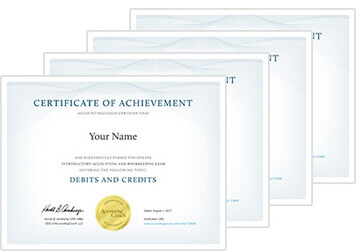 accounting certificates of achievement accountingcoach pro plus what is a certificate of achievement