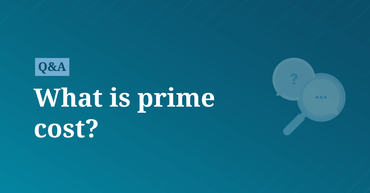 What is prime cost? AccountingCoach