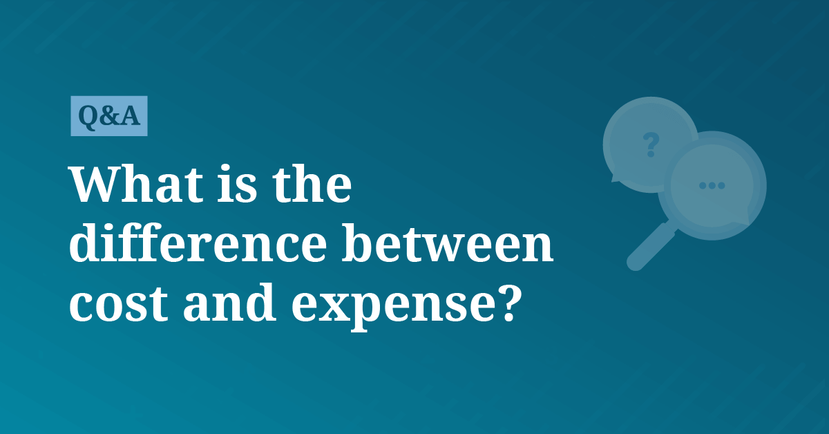 What is the difference between cost and expense? AccountingCoach