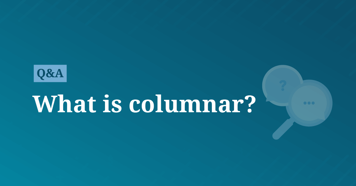 What is columnar? AccountingCoach