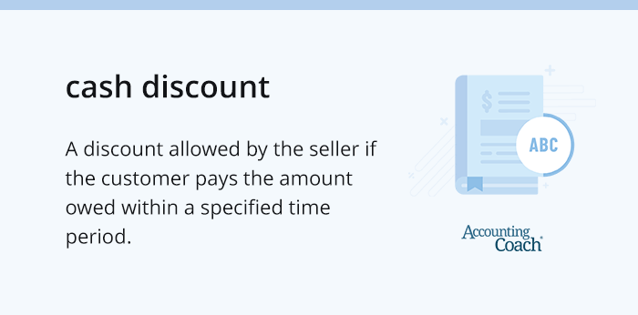 cash discount definition