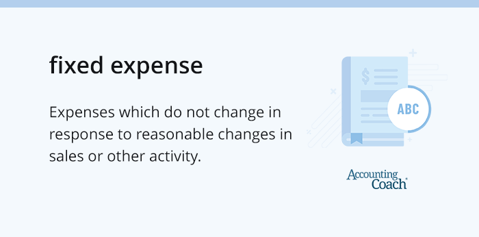fixed expense definition