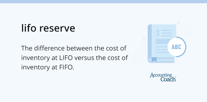 lifo reserve definition