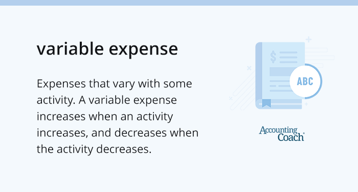 variable expense definition